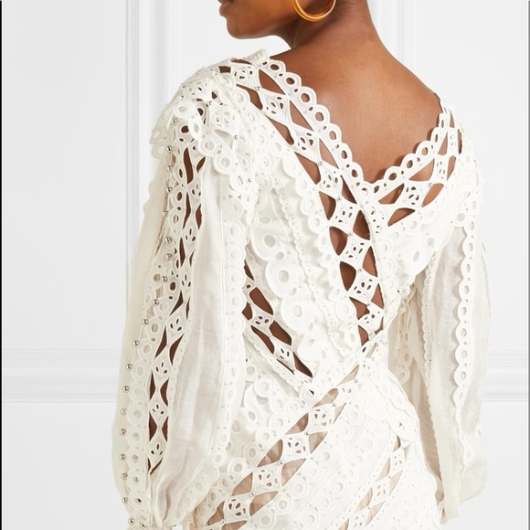 Zimmermann Moncur Studded Mini Dress - Picture 3 of 9